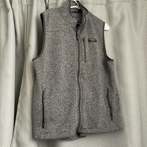 Ll bean fleece vest, grey